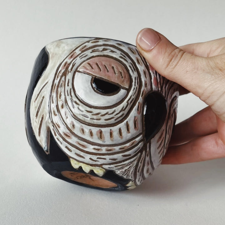 Handbuilt Sgraffito Pinch Cups