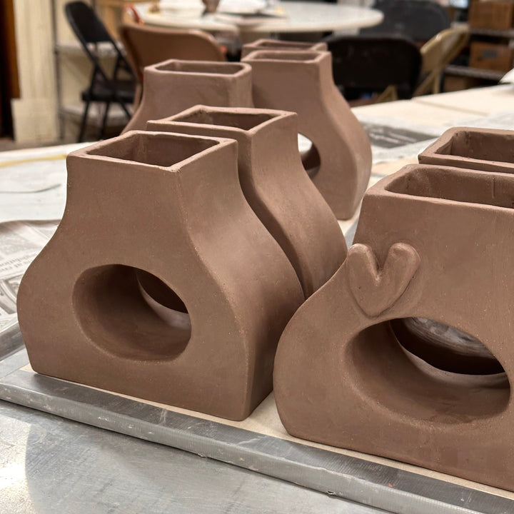 Handbuilt Abstract Vases