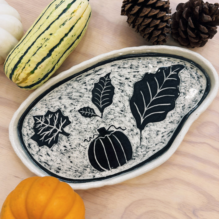 Handbuilt Sgraffito Serving Trays